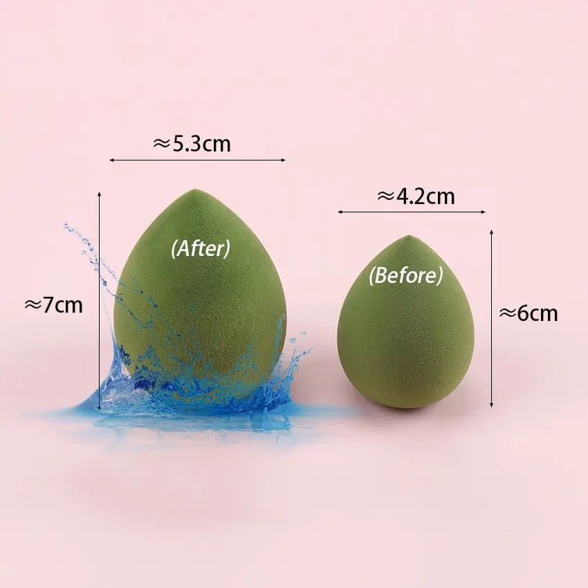 Set Of 4 Makeup Egg Blender, Foundation Powder Puff, Wet and Dry Powder Puff, Makeup Egg Cushion Beauty Tool, Cosmetic Makeup Blender With Storage Box