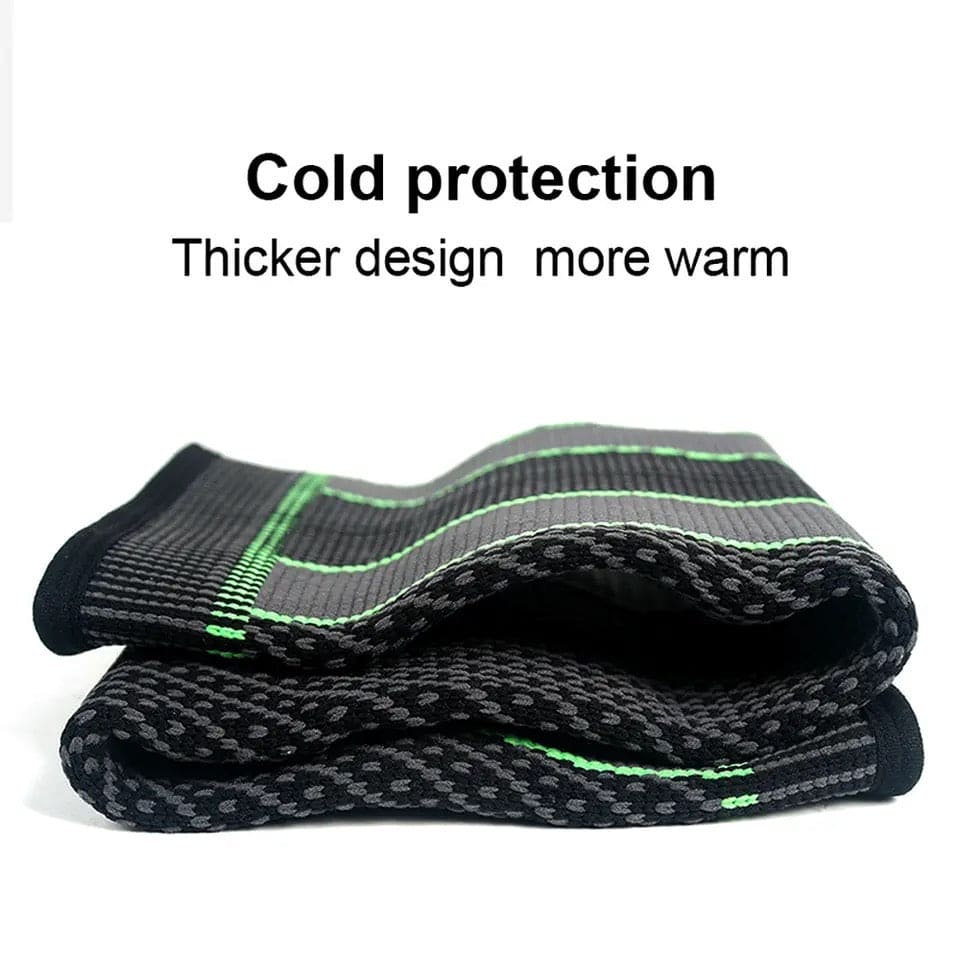 1 Pc Compression Knee Pad With Strap, Long Full Legs Sleeve, Arthritis Relief Running Gym Sport Knee Pad, Elastic Long Kneepad Brace, Warm Belt Knee Massager, Leg Self Heating Support Knee Pad