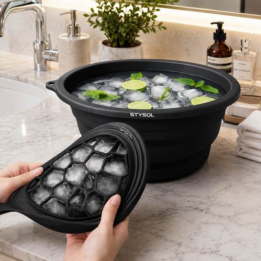 Cooling Facial Ice Bowl For Skincare, Face Ice Therapy Bowl For Daily Skincare, Portable Silicone Ice Bath Bowl For Face Care