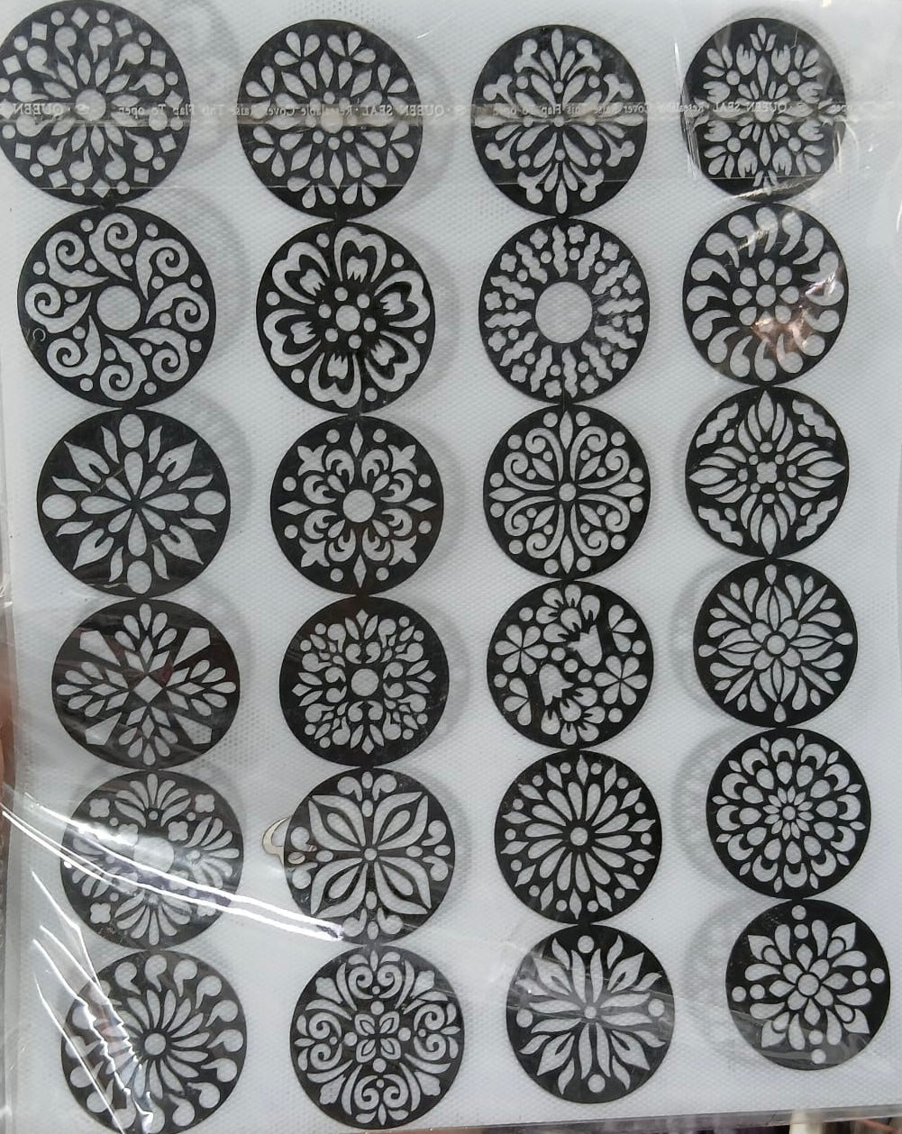 Reusable Mehendi Bunch Stencil, Henna Tattoo Stencil For Women, Body Art Sticker, Reusable Henna Sticker