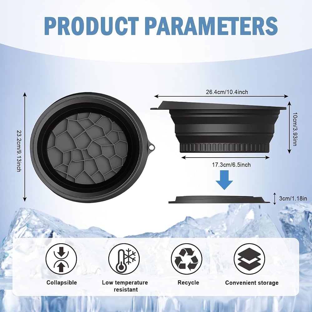 Cooling Facial Ice Bowl For Skincare, Face Ice Therapy Bowl For Daily Skincare, Portable Silicone Ice Bath Bowl For Face Care