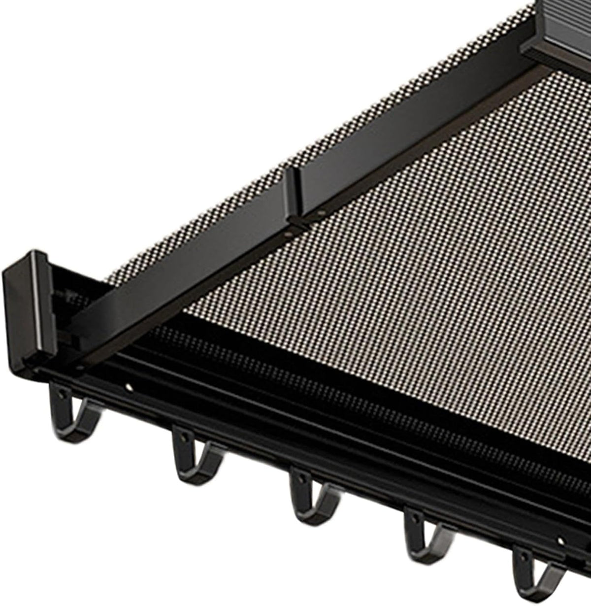Retractable Aluminium Alloy Clothes Drying Net, Foldable Mesh Laundry Dryer with Hooks, Sturdy Clothes Rack For Balcony