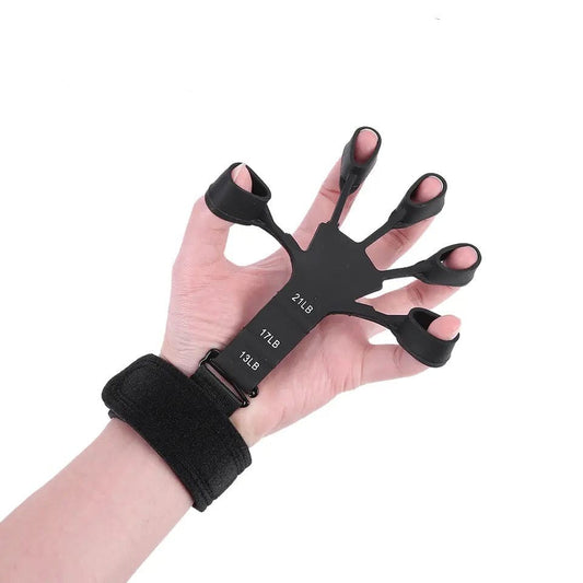 Finger Gripper, 6 Resistant Finger Exerciser, Patients Hand Recovery Physical Tools, Guitar Finger Strengthener, Silicone Gripster Grip, Finger Stretcher Hand Grip, Finger Sleeve for Guitar, Hand Therapy and Training Device