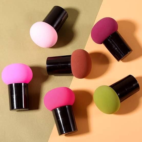 Mushroom Shape Makeup Blender, Cosmetic Foundation Puff, Makeup Powder Puff, Multifunction Dry & Wet Beauty Makeup Tool, Cosmetic Puff for Liquids Foundation, Facial Foundation Makeup Sponge