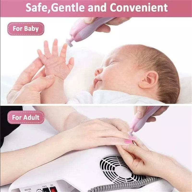 Portable Safe Nail Clipper Cutter, Baby Manicure Pedicure Clipper, Infant Baby Nail Filer, Fingernails Care Trim with LED Light for Infant Toddlers, Children Hub Baby Nail Clippers