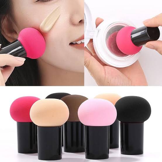 Mushroom Shape Makeup Blender, Cosmetic Foundation Puff, Makeup Powder Puff, Multifunction Dry & Wet Beauty Makeup Tool, Cosmetic Puff for Liquids Foundation, Facial Foundation Makeup Sponge