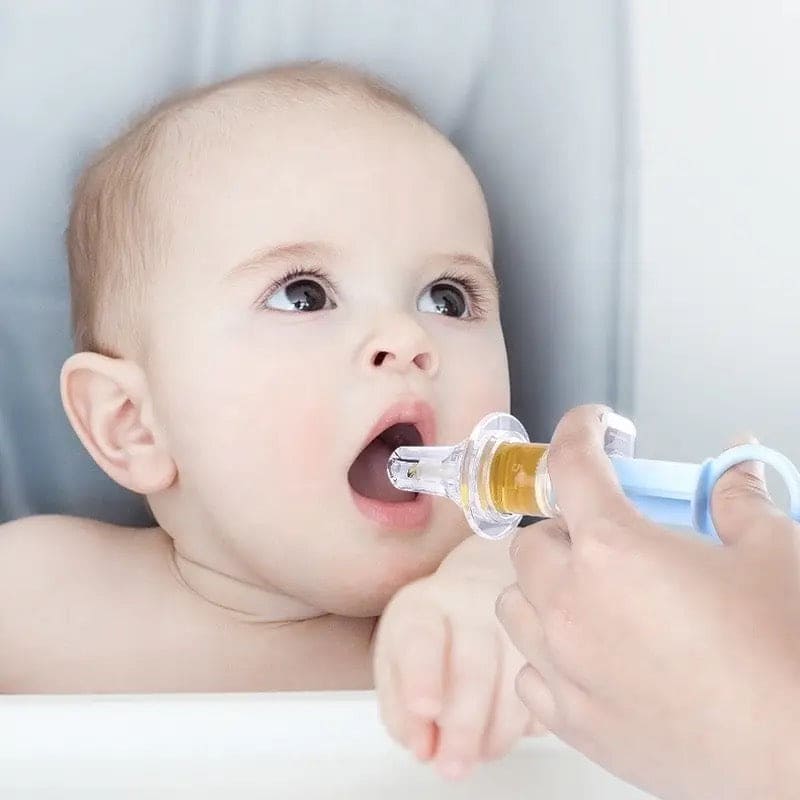 Baby Kids Smart Medicine Dispenser, Needle Feeder Squeeze Medicine Dropper, Pacifier Baby Feeder,  Baby Medicine Dispenser, Baby Syringe Feeder, Newborn Dropper Medicine Feeder, Anti-Choke Baby Medicine Feeder, Liquid Push Medicine Dispenser