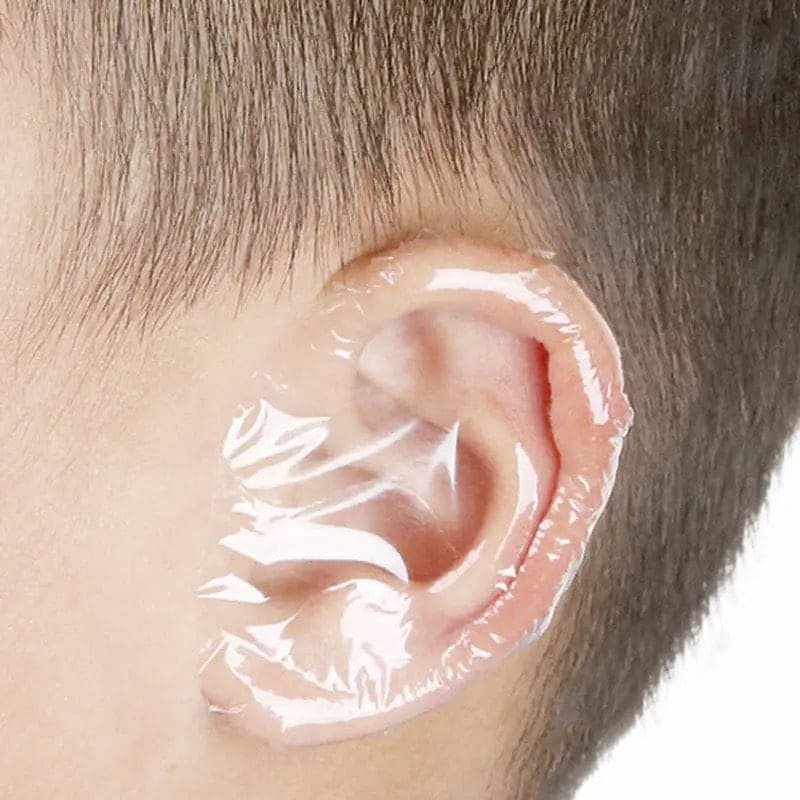 Set of 30 Disposable Waterproof Baby Ear Protector, Swimming Cover Caps, Salon Hair Dressing Dye Water Shampoo Shower Ear Care Cover, Waterproof Ear Muff
