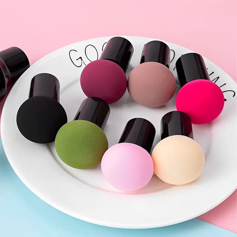 Mushroom Shape Makeup Blender, Cosmetic Foundation Puff, Makeup Powder Puff, Multifunction Dry & Wet Beauty Makeup Tool, Cosmetic Puff for Liquids Foundation, Facial Foundation Makeup Sponge