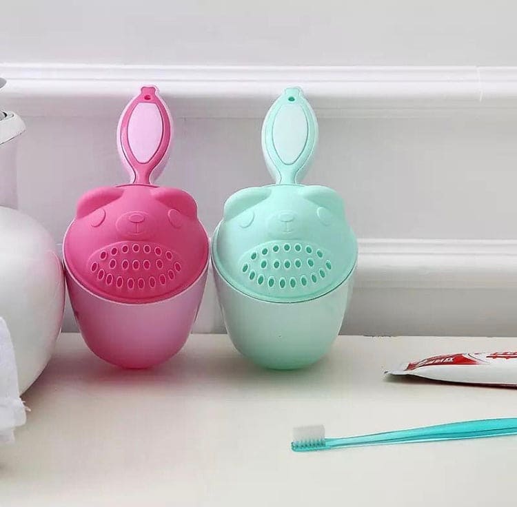 Cute Baby Shower Mug, Baby Bath Rinse Mug, Cartoon Shampoo Rinse Mug
