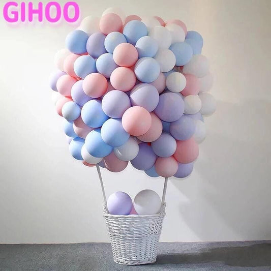 100 Pcs Mix Candy Color Macaron Latex Balloons