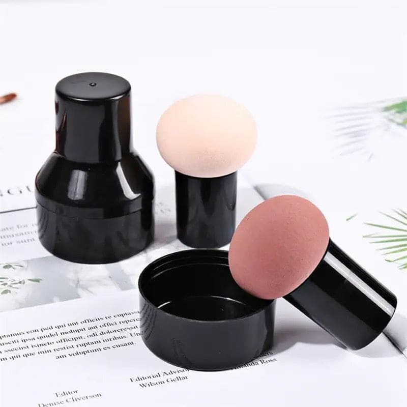 Mushroom Shape Makeup Blender, Cosmetic Foundation Puff, Makeup Powder Puff, Multifunction Dry & Wet Beauty Makeup Tool, Cosmetic Puff for Liquids Foundation, Facial Foundation Makeup Sponge