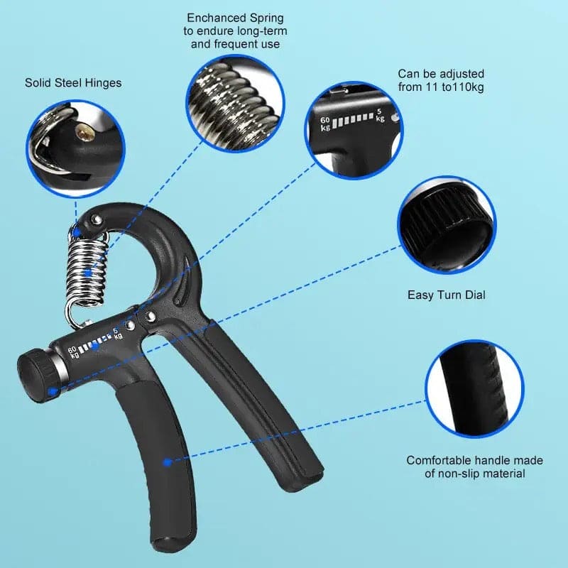Hand Gripper Strengthener, R Type Spring Gripper, Portable Arm Expander, Hand Exercise Gym Fitness Training Wrist Gripper, Hand Grip Strengthener For Muscle Building And Injury Recovery, Durable Hand Strength Exercise Fitness Tool