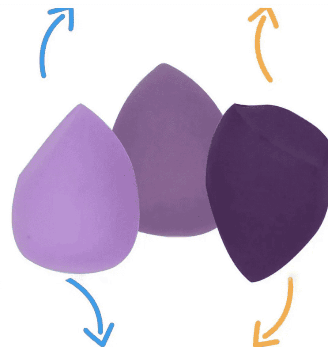 Set Of 3 Puff Makeup Sponge Set, Makeup Blender Cosmetic Sponge Cushion, Foundation Powder Sponge, Beauty Egg Tool For Women Makeup Accessories