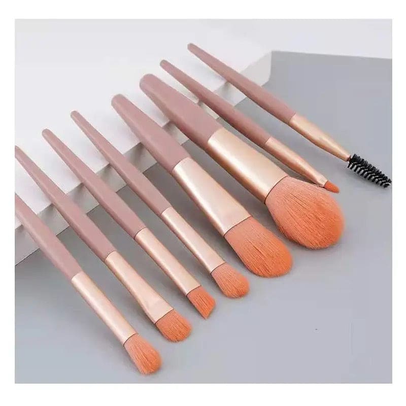 Set Of 8 Mini Makeup Brush Set, Soft Synthetic Hair Brushes, Eyeshadow Foundation Sculpting Brushes, Portable Soft Concealer Brush, Beauty Foundation Eye Shadow Tool Eyelash Brush With Bag