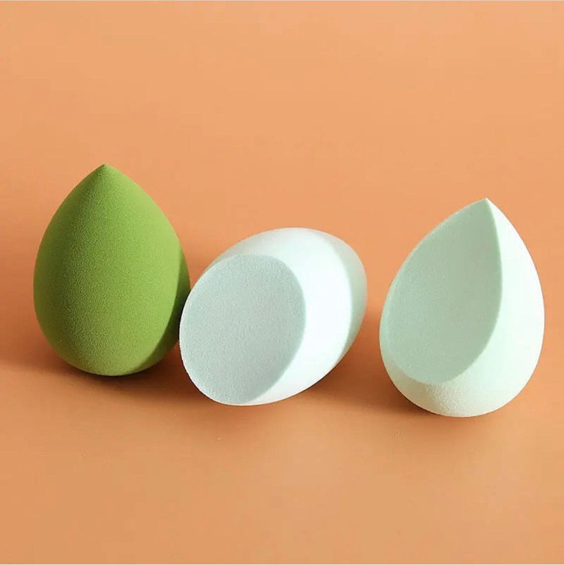 Set Of 3 Puff Makeup Sponge Set, Makeup Blender Cosmetic Sponge Cushion, Foundation Powder Sponge, Beauty Egg Tool For Women Makeup Accessories