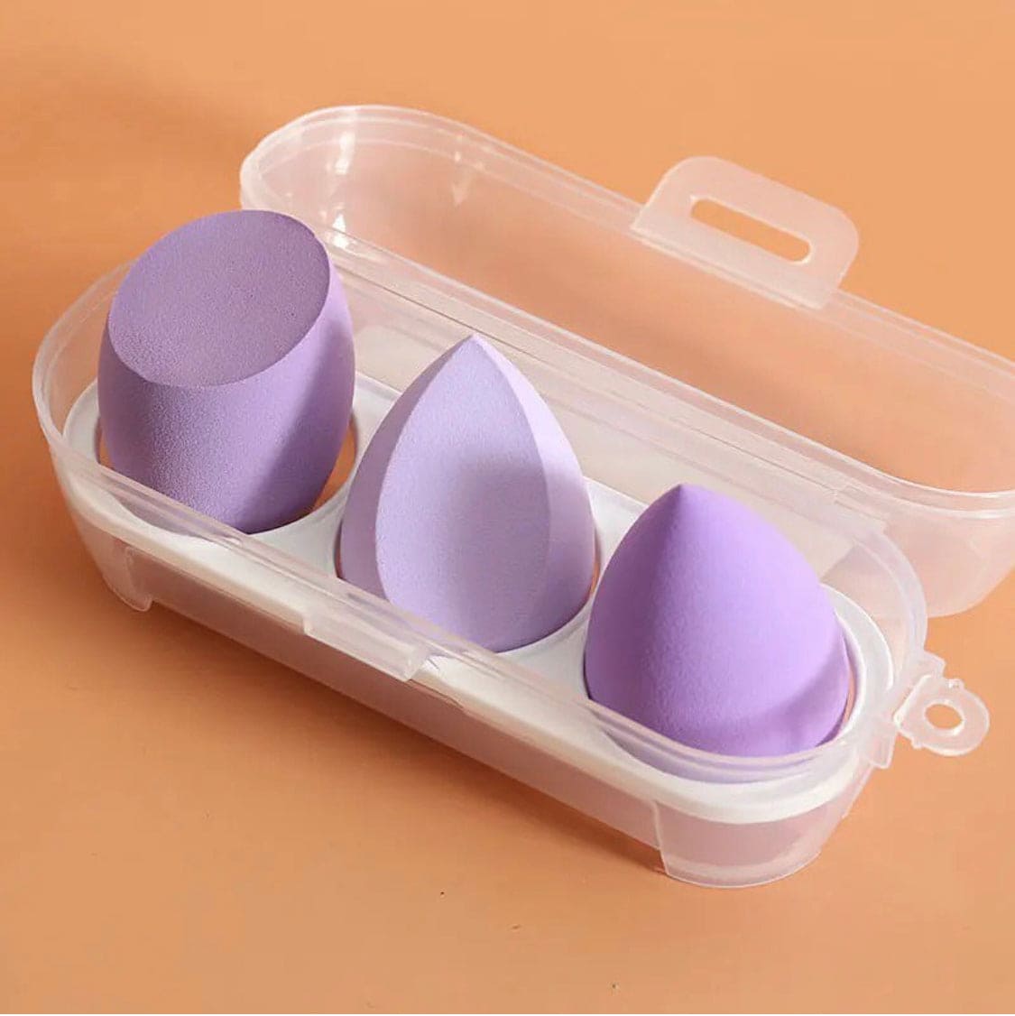 Set Of 3 Puff Makeup Sponge Set, Makeup Blender Cosmetic Sponge Cushion, Foundation Powder Sponge, Beauty Egg Tool For Women Makeup Accessories