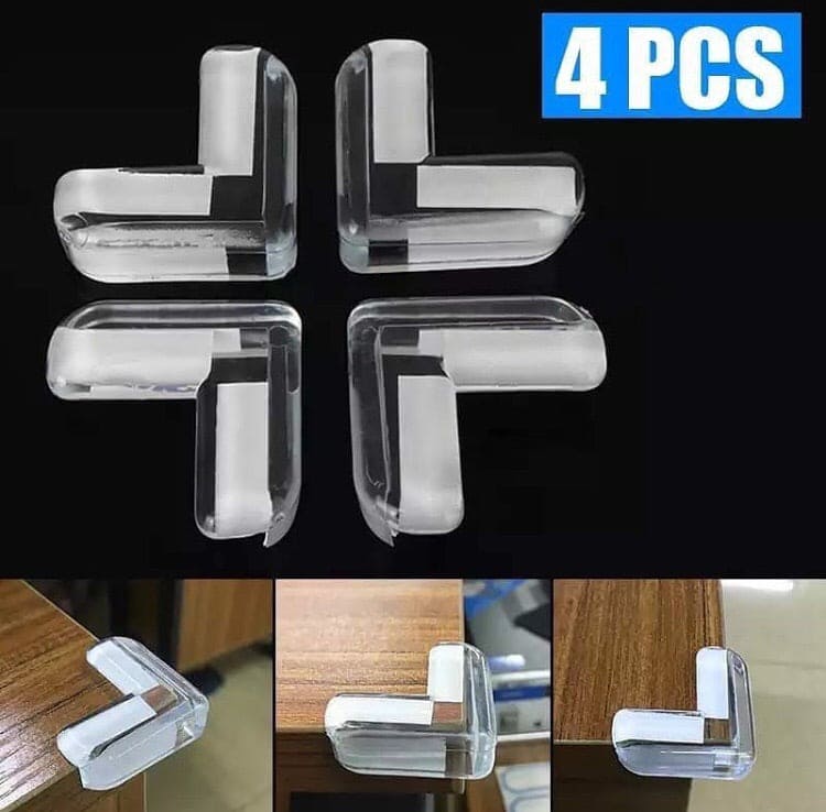 Set of 4 Baby Silicone Table Corner Protector, Furniture Edge Corner Protector, Anti Collision Guards