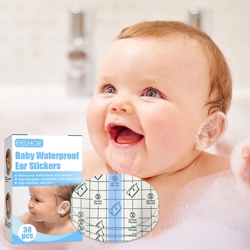 Set of 30 Disposable Waterproof Baby Ear Protector, Swimming Cover Caps, Salon Hair Dressing Dye Water Shampoo Shower Ear Care Cover, Waterproof Ear Muff