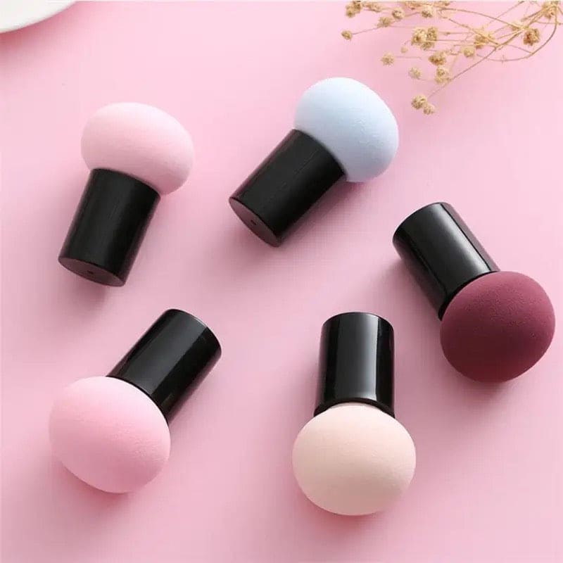 Mushroom Shape Makeup Blender, Cosmetic Foundation Puff, Makeup Powder Puff, Multifunction Dry & Wet Beauty Makeup Tool, Cosmetic Puff for Liquids Foundation, Facial Foundation Makeup Sponge