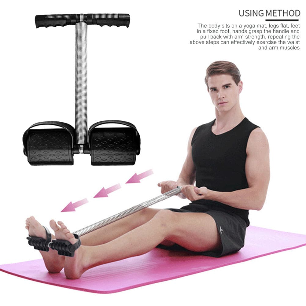 Body Shaping Tool, Sit Up Pull Spring Tension Bodybuilding Fitness Equipment,  Elastic Foot Pedal Abdomen Leg Exerciser