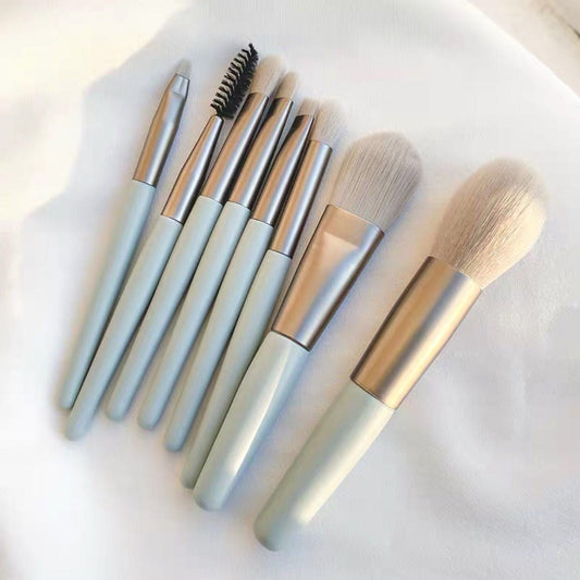 Set Of 8 Mini Makeup Brush Set, Soft Synthetic Hair Brushes, Eyeshadow Foundation Sculpting Brushes, Portable Soft Concealer Brush, Beauty Foundation Eye Shadow Tool Eyelash Brush With Bag