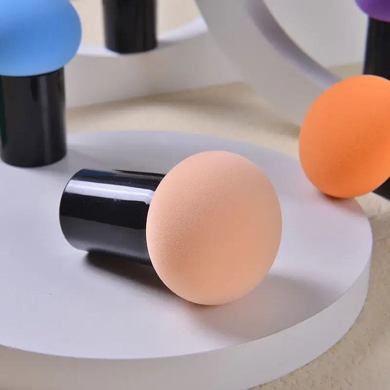 Mushroom Shape Makeup Blender, Cosmetic Foundation Puff, Makeup Powder Puff, Multifunction Dry & Wet Beauty Makeup Tool, Cosmetic Puff for Liquids Foundation, Facial Foundation Makeup Sponge